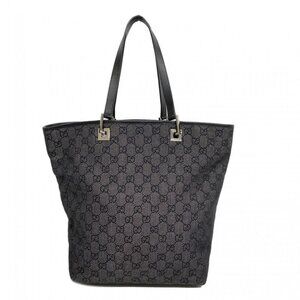 Gucci Tote Denim Black Silver